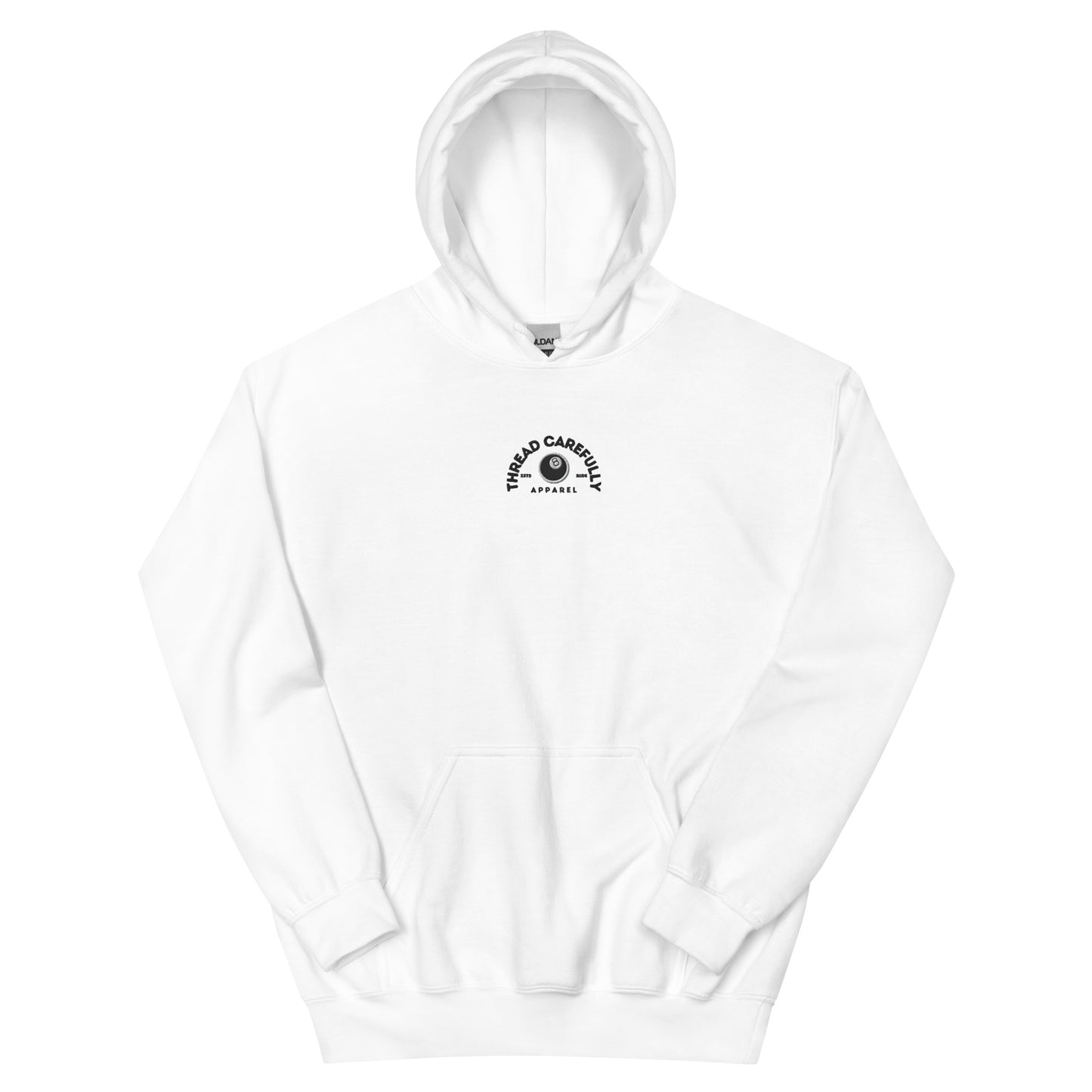 Chrysanthemum Collection: Orange 8 Ball Chrys-mum - Embroidered 8 Ball Hoodie