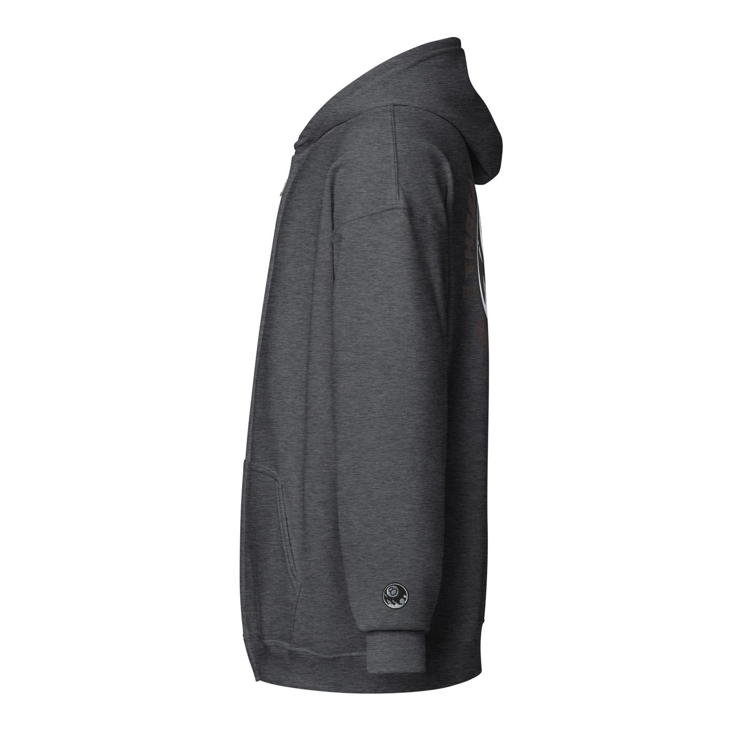 8 Ball - Embroidered cuff: heavy blend zip hoodie