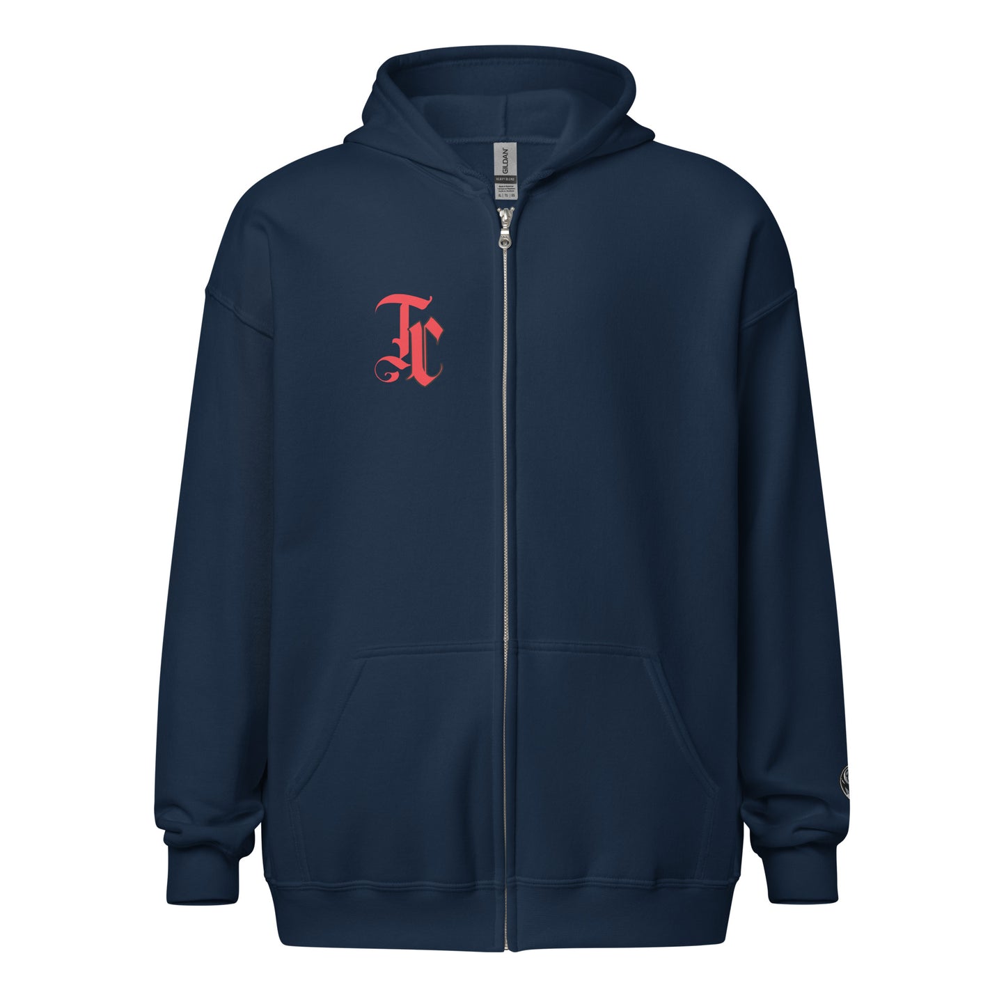 8 Ball - Embroidered cuff: heavy blend zip hoodie