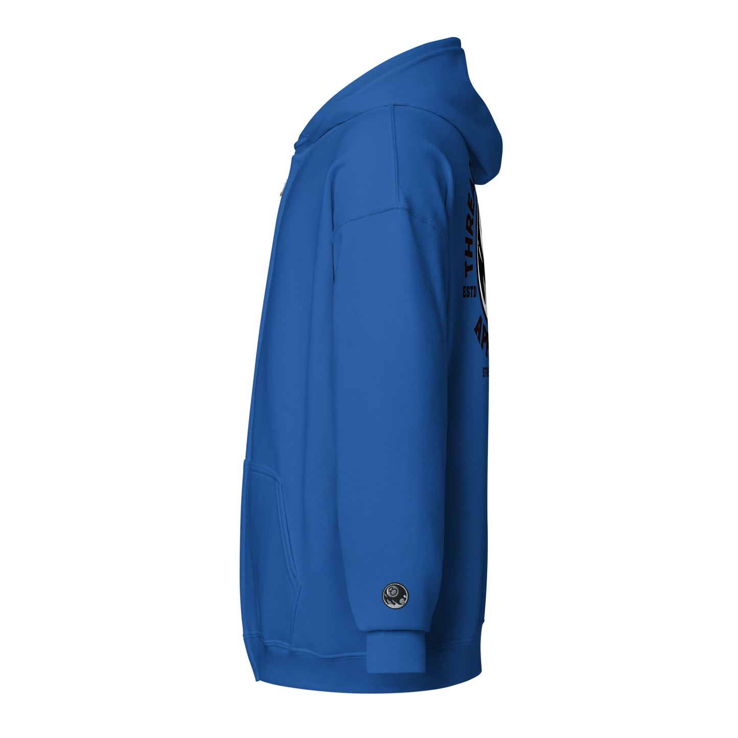8 Ball - Embroidered cuff: heavy blend zip hoodie
