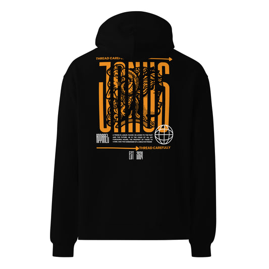 Janus: Embroidered TC - Unisex oversized hoodie