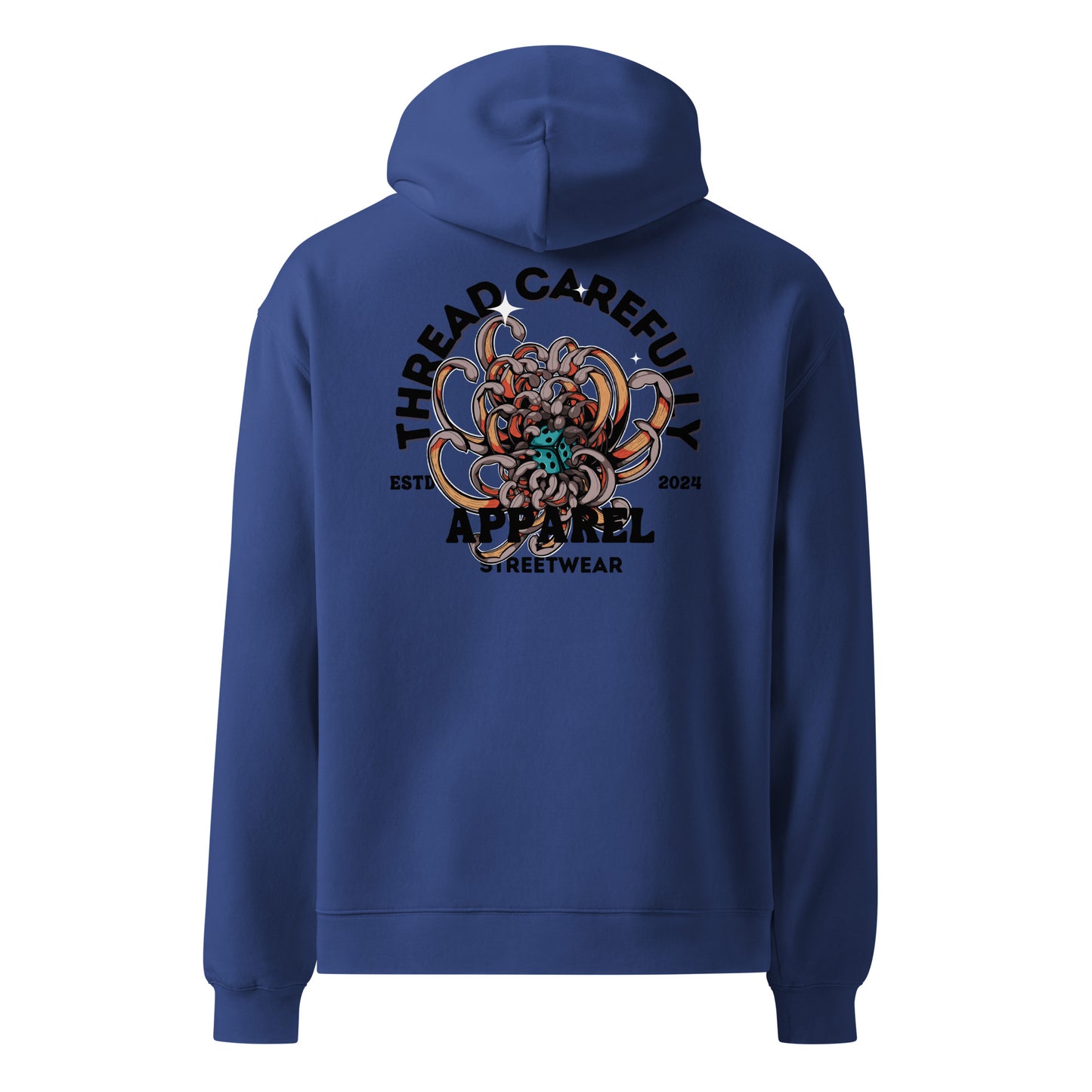 Chrysanthemum Collection: Orange Chrys-mum Dice - Unisex oversized hoodie