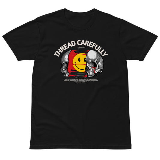 Split Skull Smiley: Unisex t-shirt
