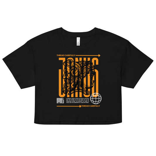 Janus: crop top tee