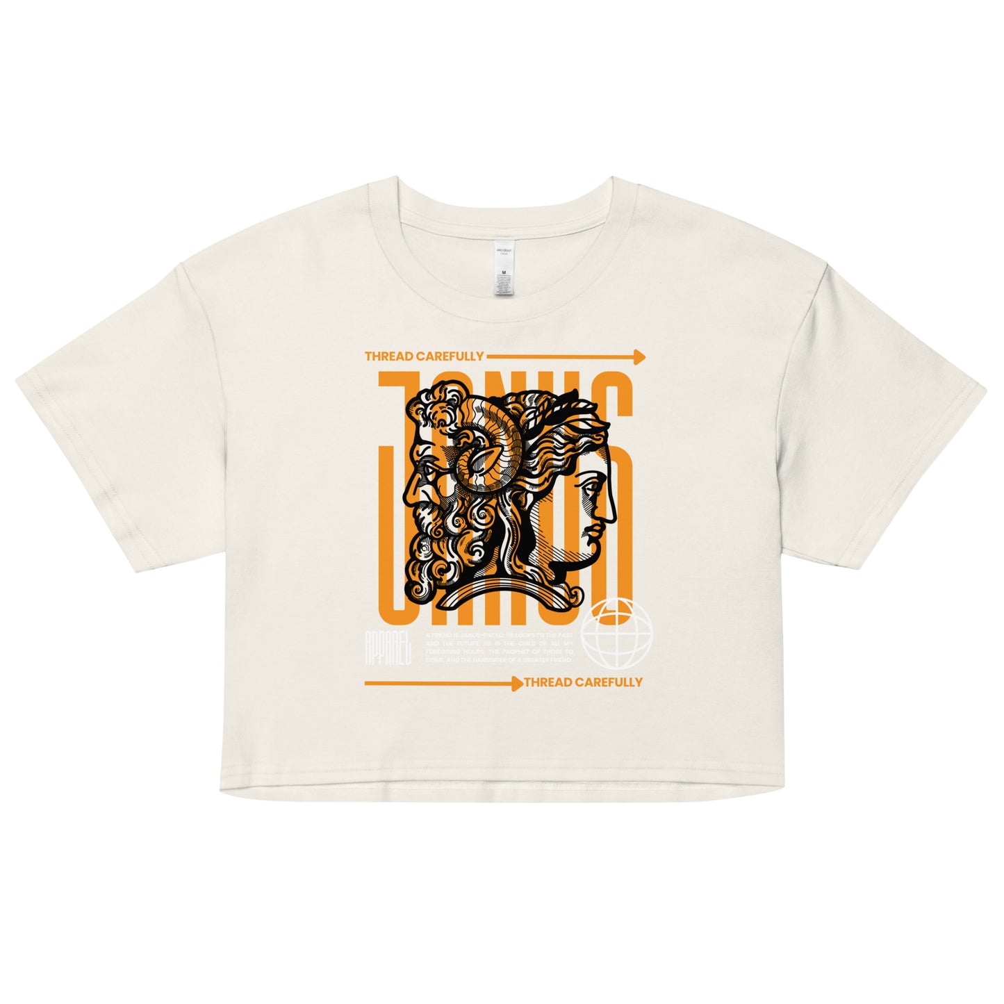 Janus: crop top tee