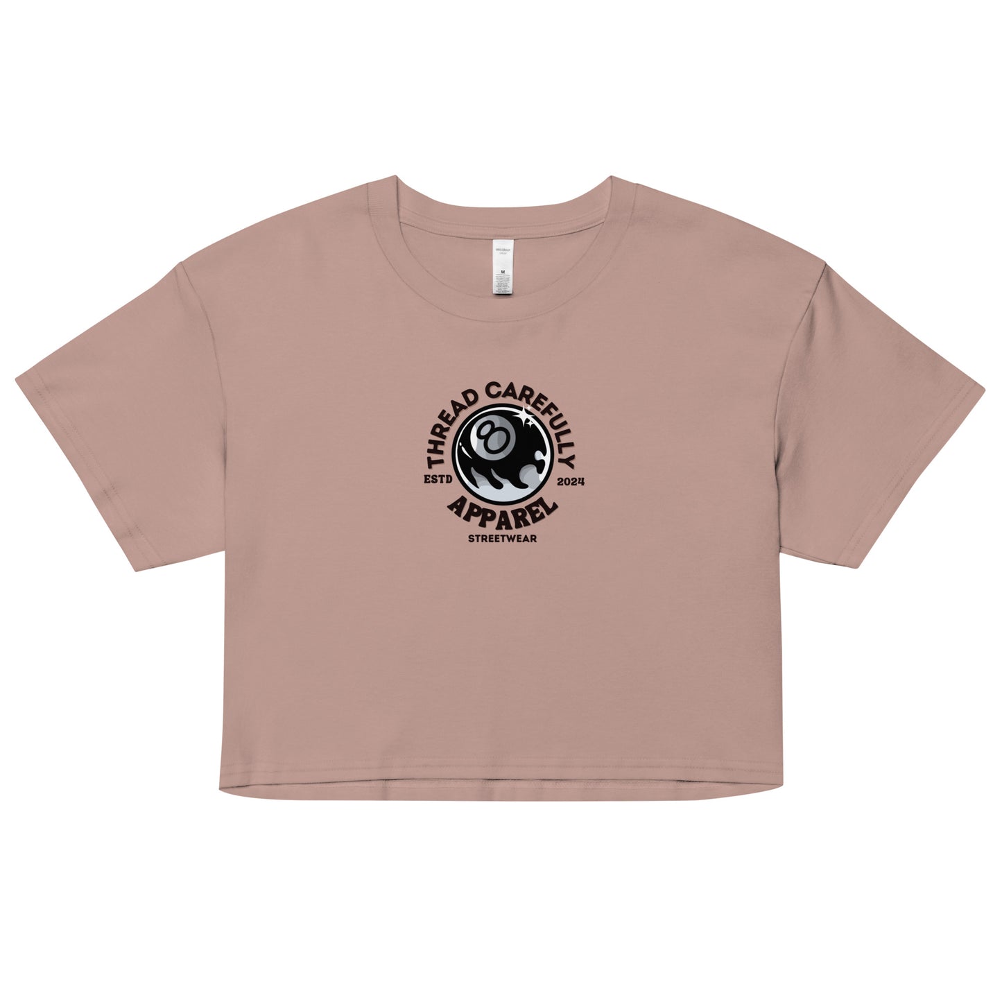Chrysanthemum Collection: Orange Chrys-mum 8 ball - Women’s crop top