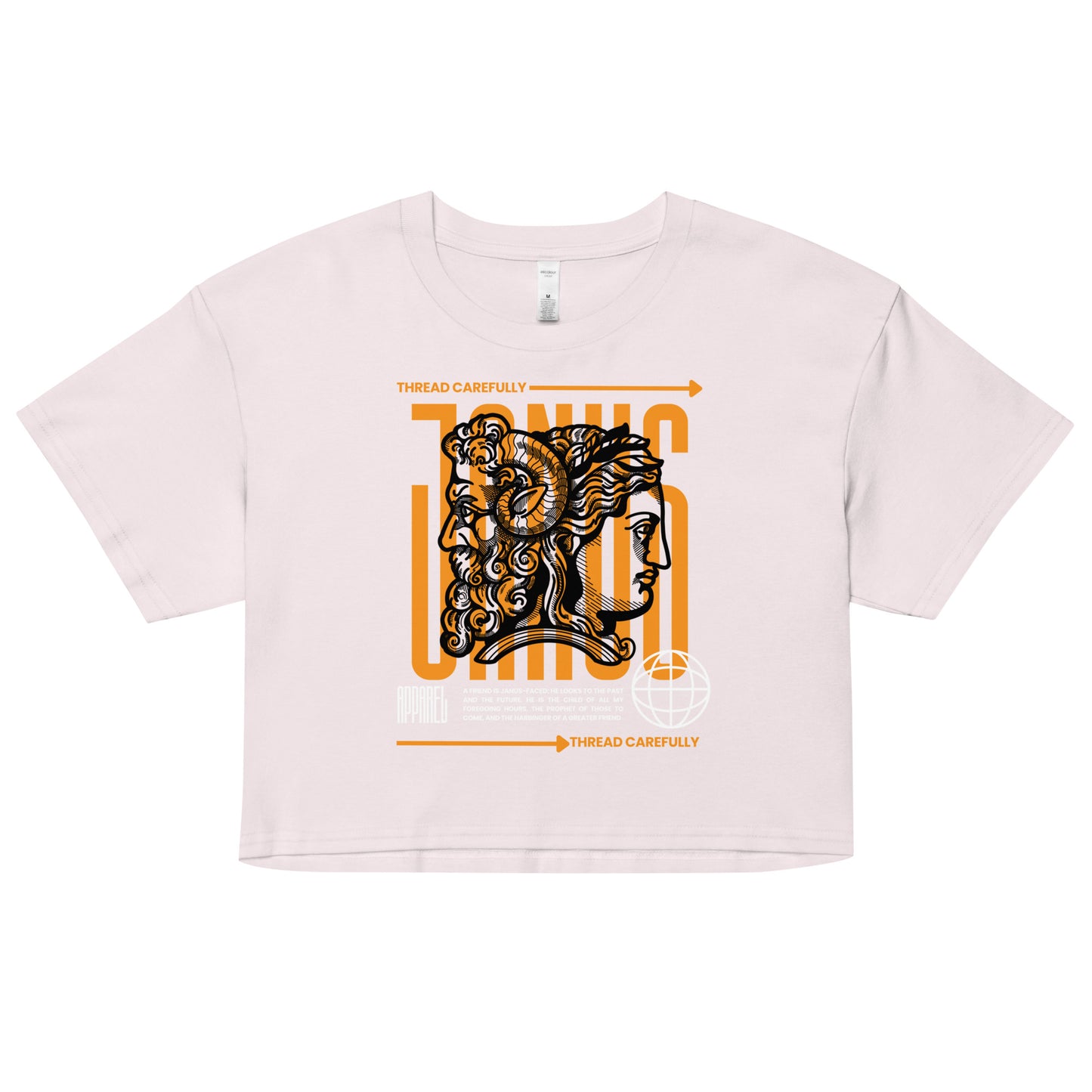 Janus: crop top tee