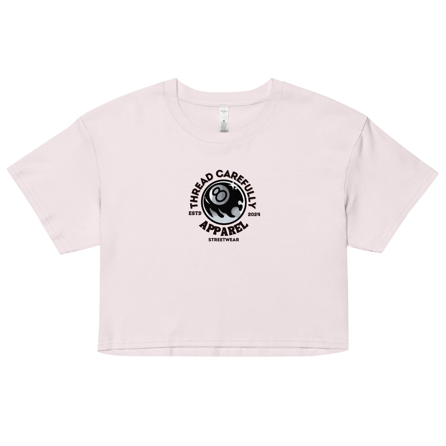 Chrysanthemum Collection: Orange Chrys-mum 8 ball - Women’s crop top