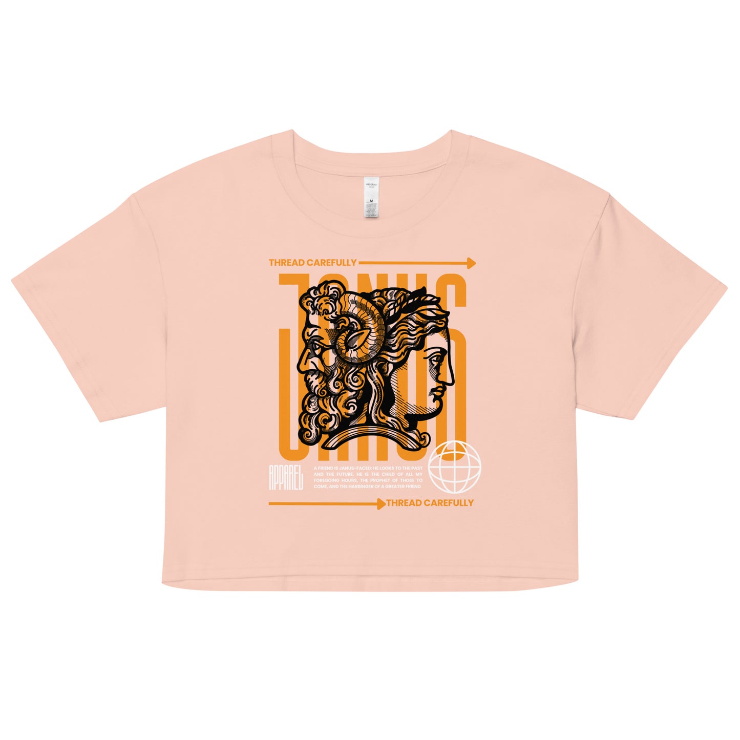 Janus: crop top tee