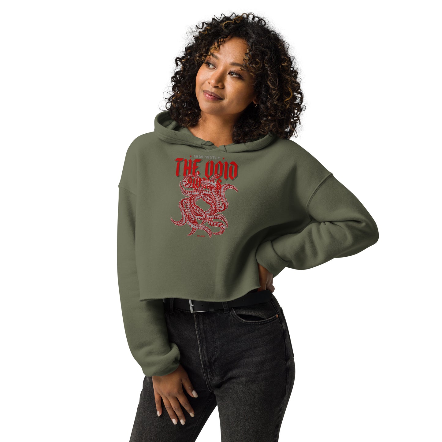 The Void Awaits: Crop Hoodie