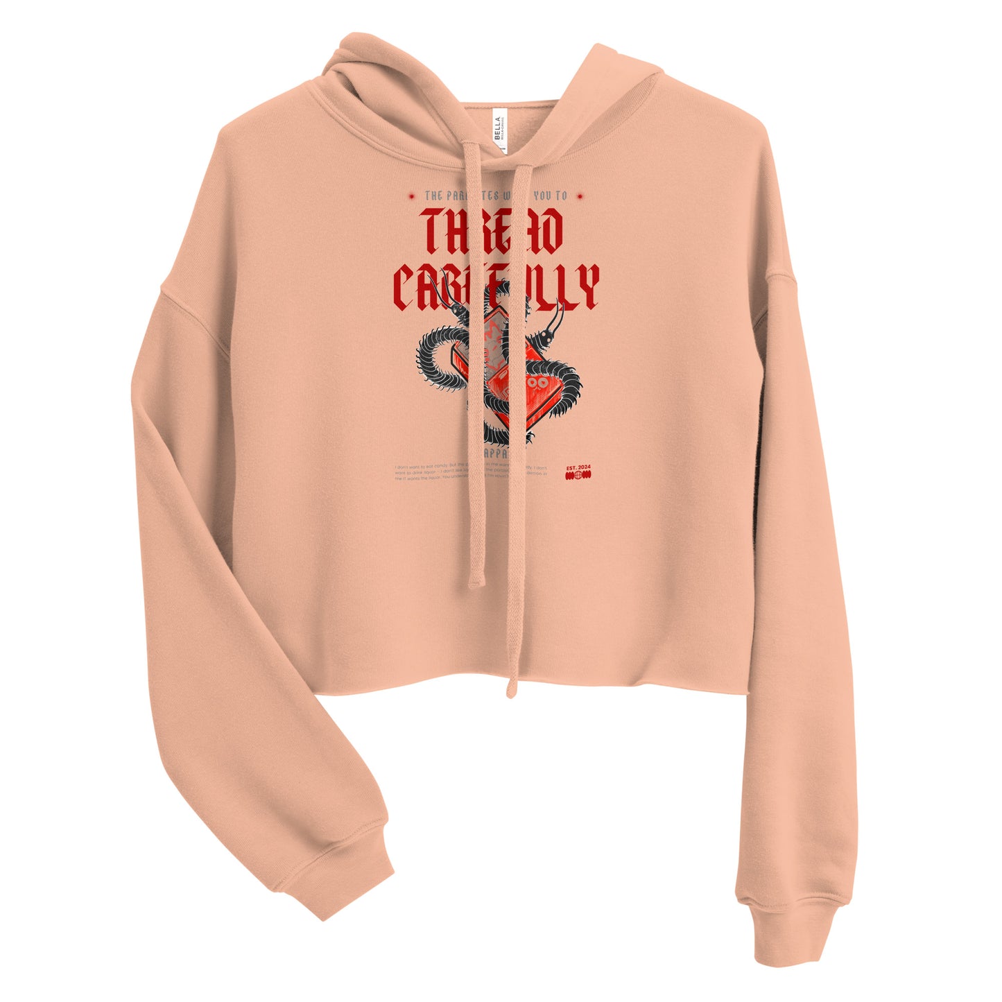 Centipede Game Boi: The parasites wants me to - Crop Hoodie