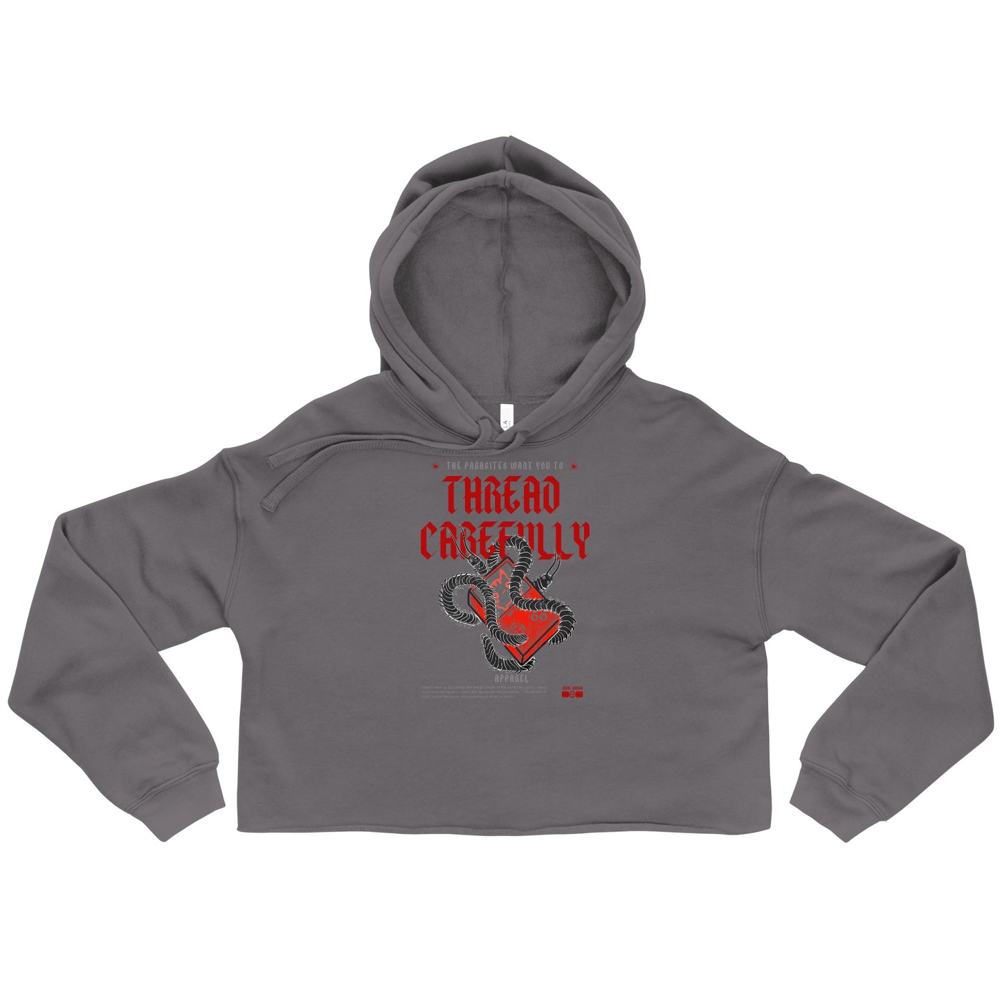 Centipede Game Boi: The parasites wants me to - Crop Hoodie